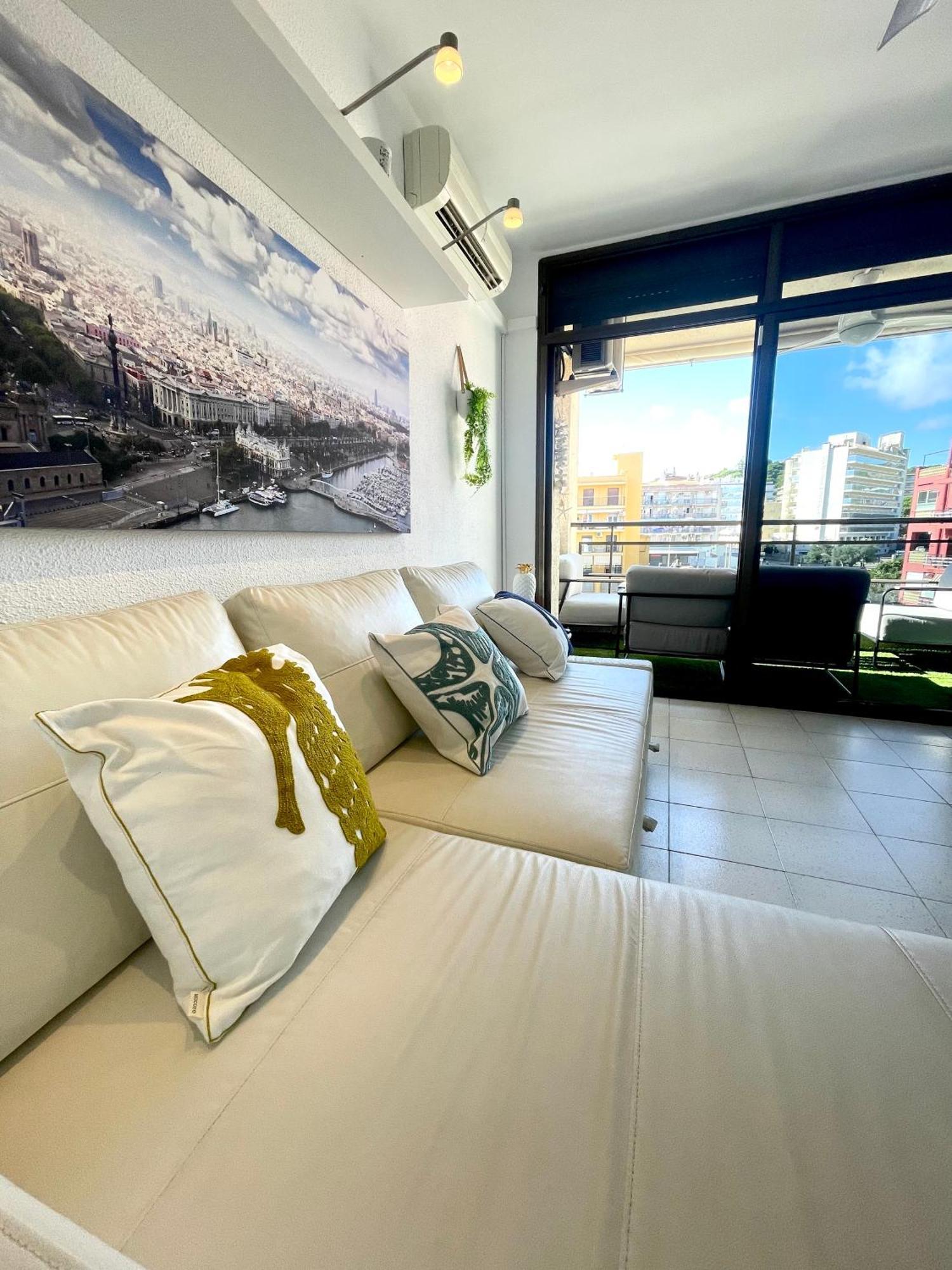 Apartemento Piscina Centro Calella 3 Min Playa Luaran gambar