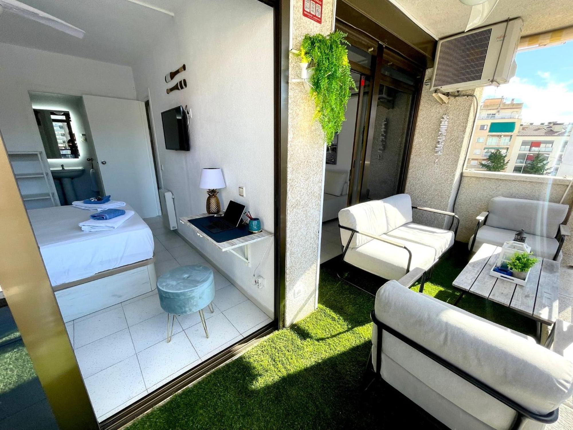 Apartemento Piscina Centro Calella 3 Min Playa Luaran gambar