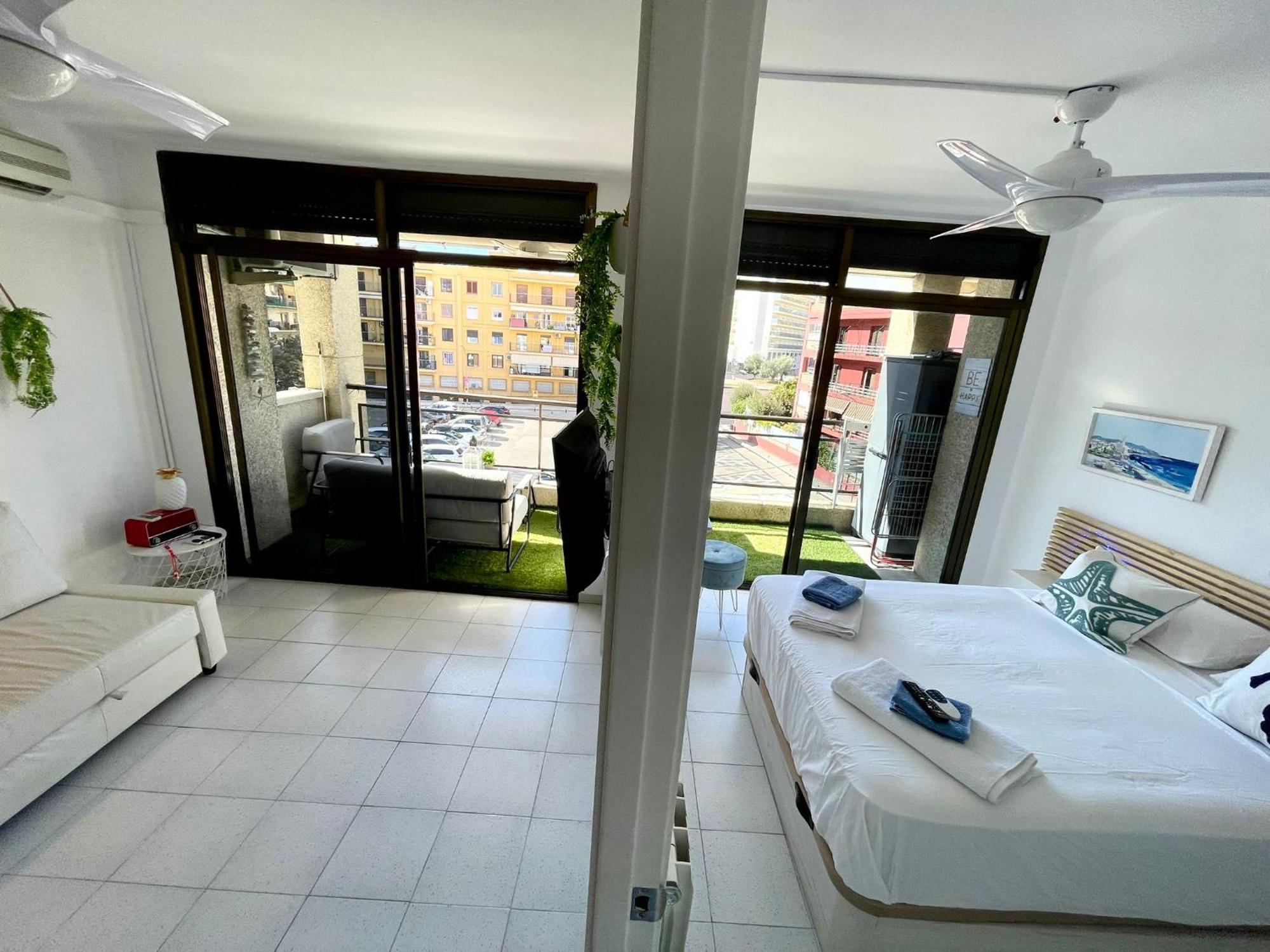 Apartemento Piscina Centro Calella 3 Min Playa Luaran gambar
